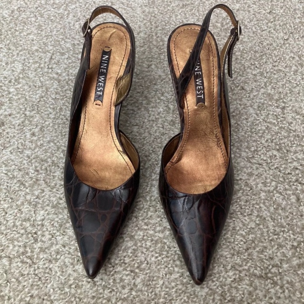 Nine West Women's Sling Back Heels (Size 6M)